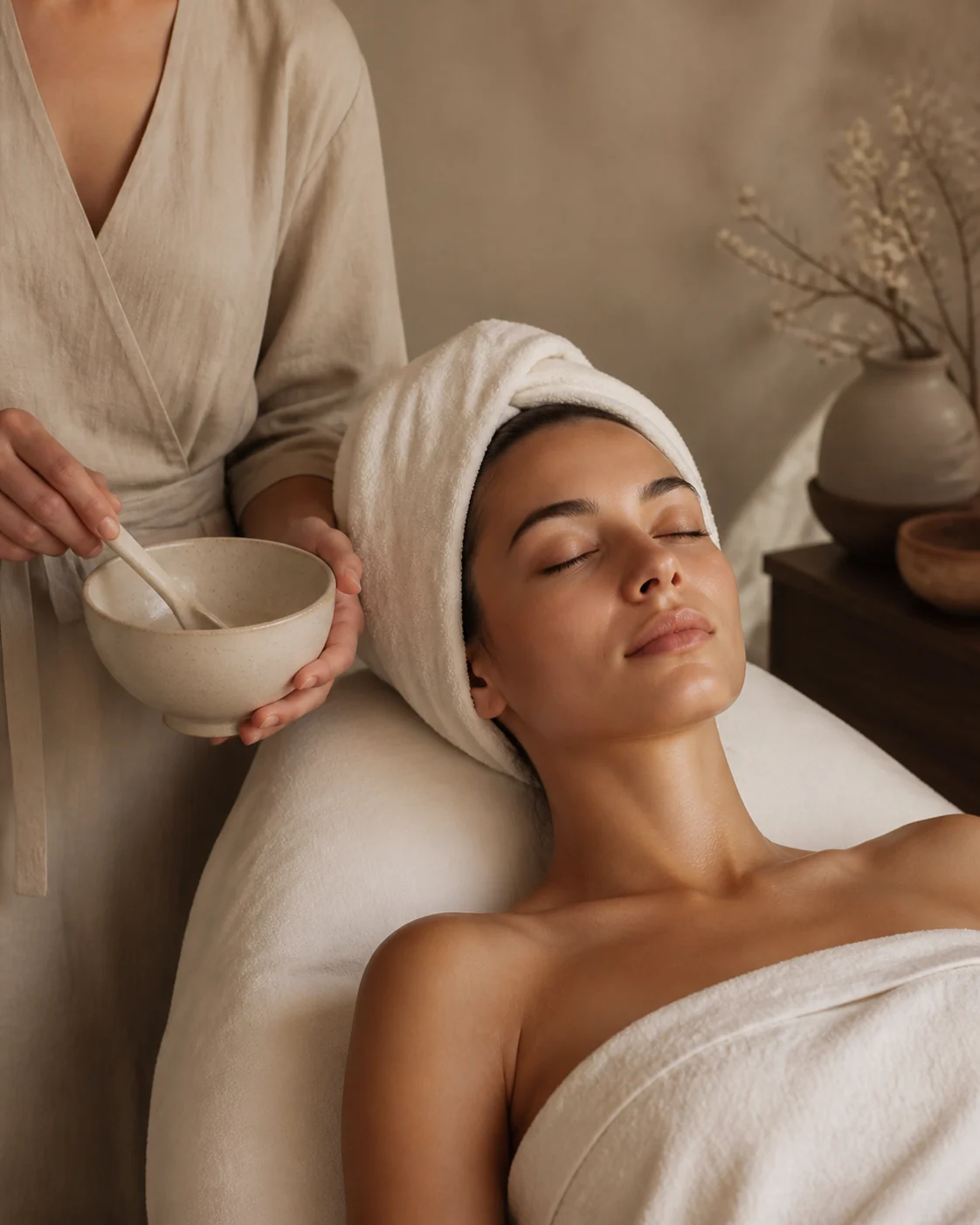 Editorial image of a skincare facial, not a verified local clinic